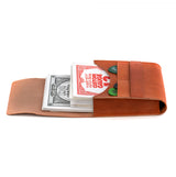 Case guitar strings - String Box - Pouch, Etui with picks compartment - Cognac