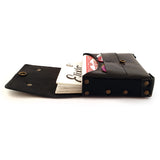 String Box - Pouch / Etui - Black Rivet Skulls